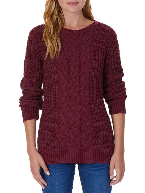 burgundy sweater women's.